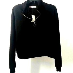 Grave Fame Half Zip Up Sweatshirt Size Large